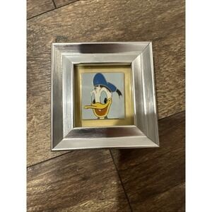 Disney Pin Donald Duck in Silver‎ Mini Frame Jumbo Pin Retired 50825